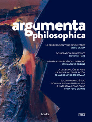 cover image of argumenta philosophica 2023/2